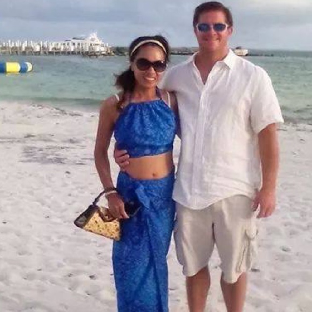 Two piece silk satin top and wrap